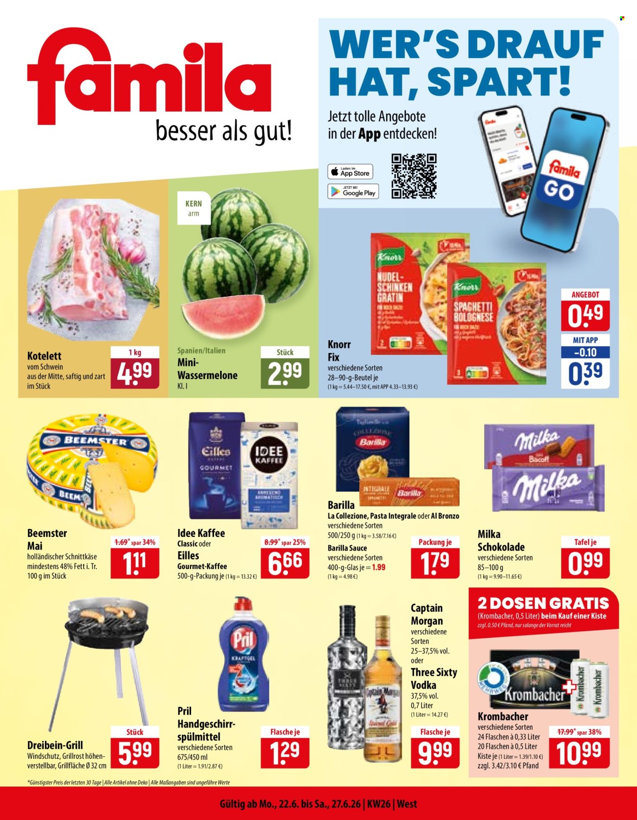 famila Prospekte  - 22.06.2026 - 27.06.2026. Seite 1