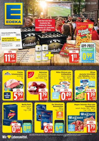Prospekte Edeka - 22.06.2026 - 27.06.2026.
