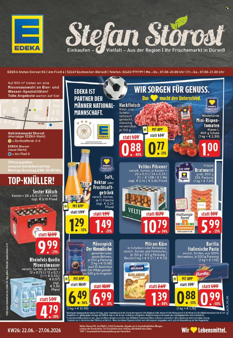Prospekte Edeka - 22.06.2026 - 27.06.2026.