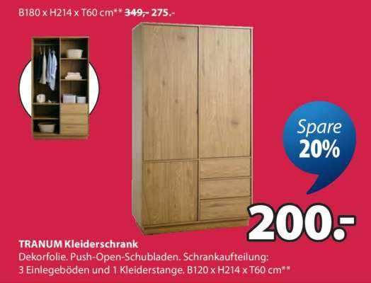 TRANUM Kleiderschrank