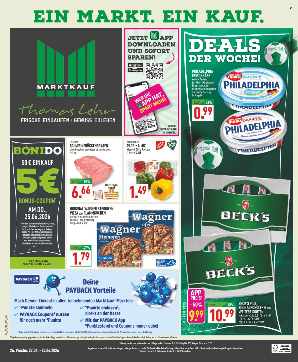 Marktkauf Prospekte  - 22.06.2026 - 27.06.2026. Seite 1