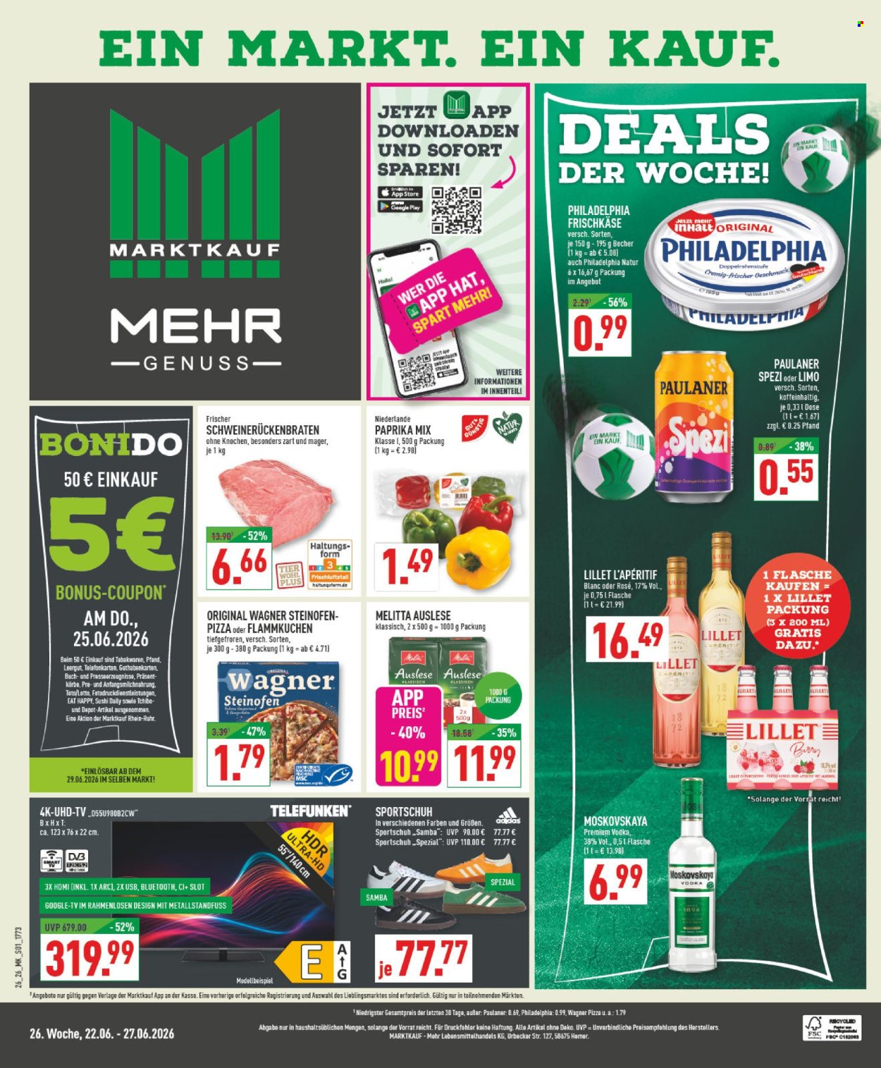 Marktkauf Prospekte  - 22.06.2026 - 27.06.2026. Seite 1