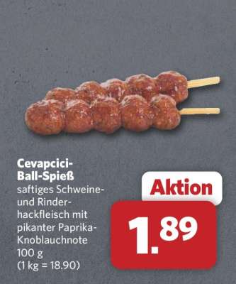 Cevapcici-Ball-Spieß