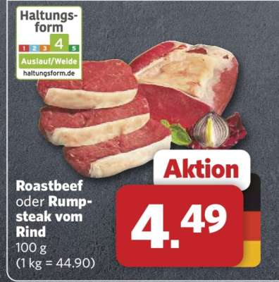 Roastbeef oder Rumpsteak vom Rind