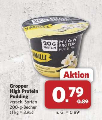 Gropper High Protein Pudding