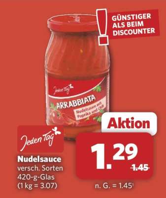 Jeden Tag Nudelsauce