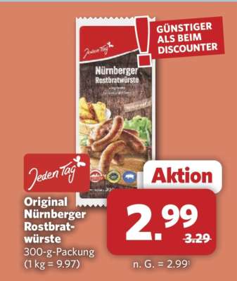 Original Nürnberger Rostbratwürste