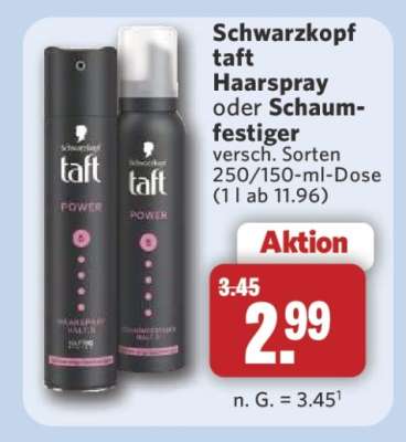 Schwarzkopf Taft Haarspray oder Schaumfestiger