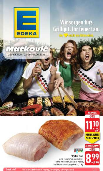 Prospekte Edeka - 22.06.2026 - 27.06.2026.
