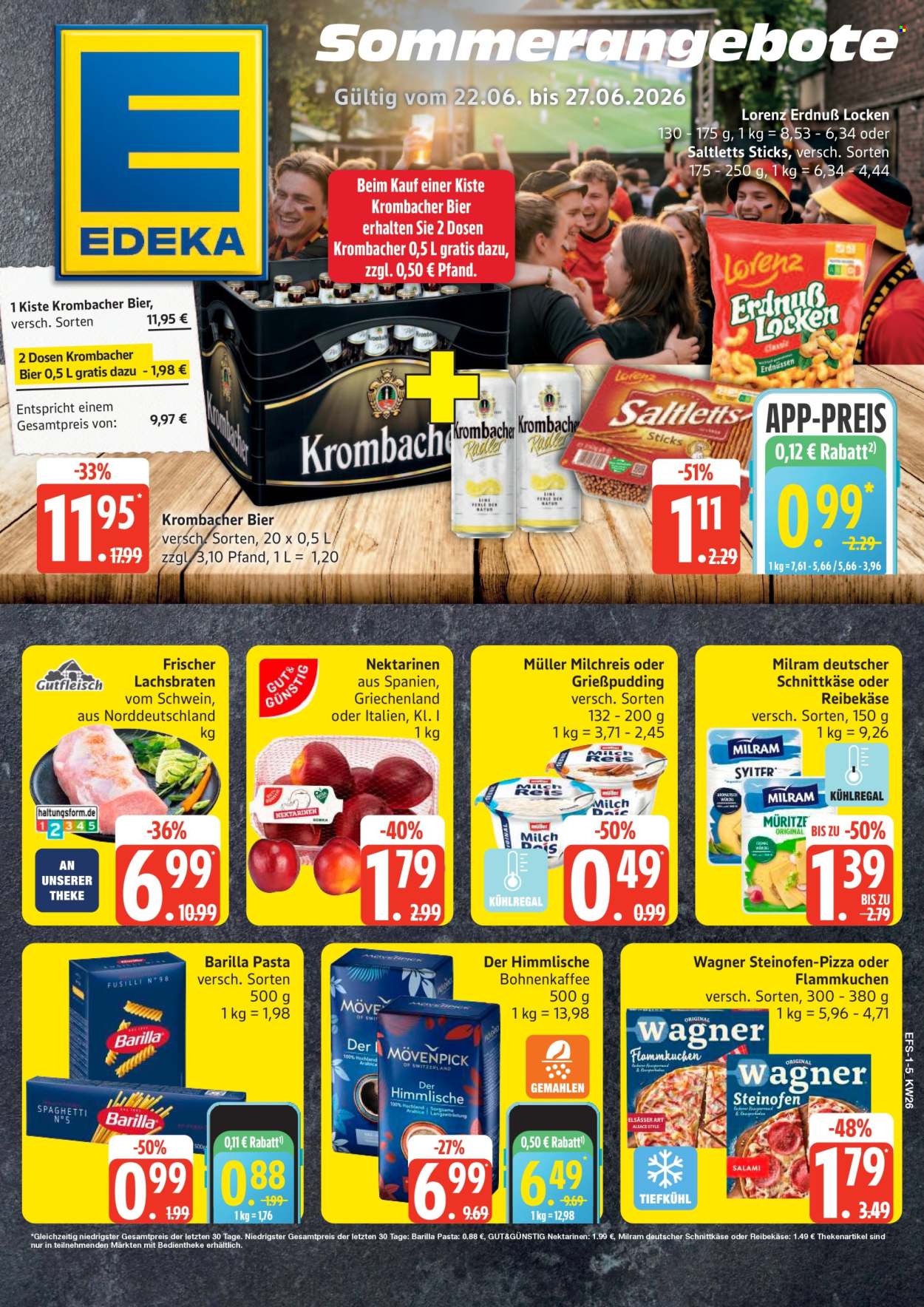 Edeka Prospekte  - 22.06.2026 - 27.06.2026. Seite 1