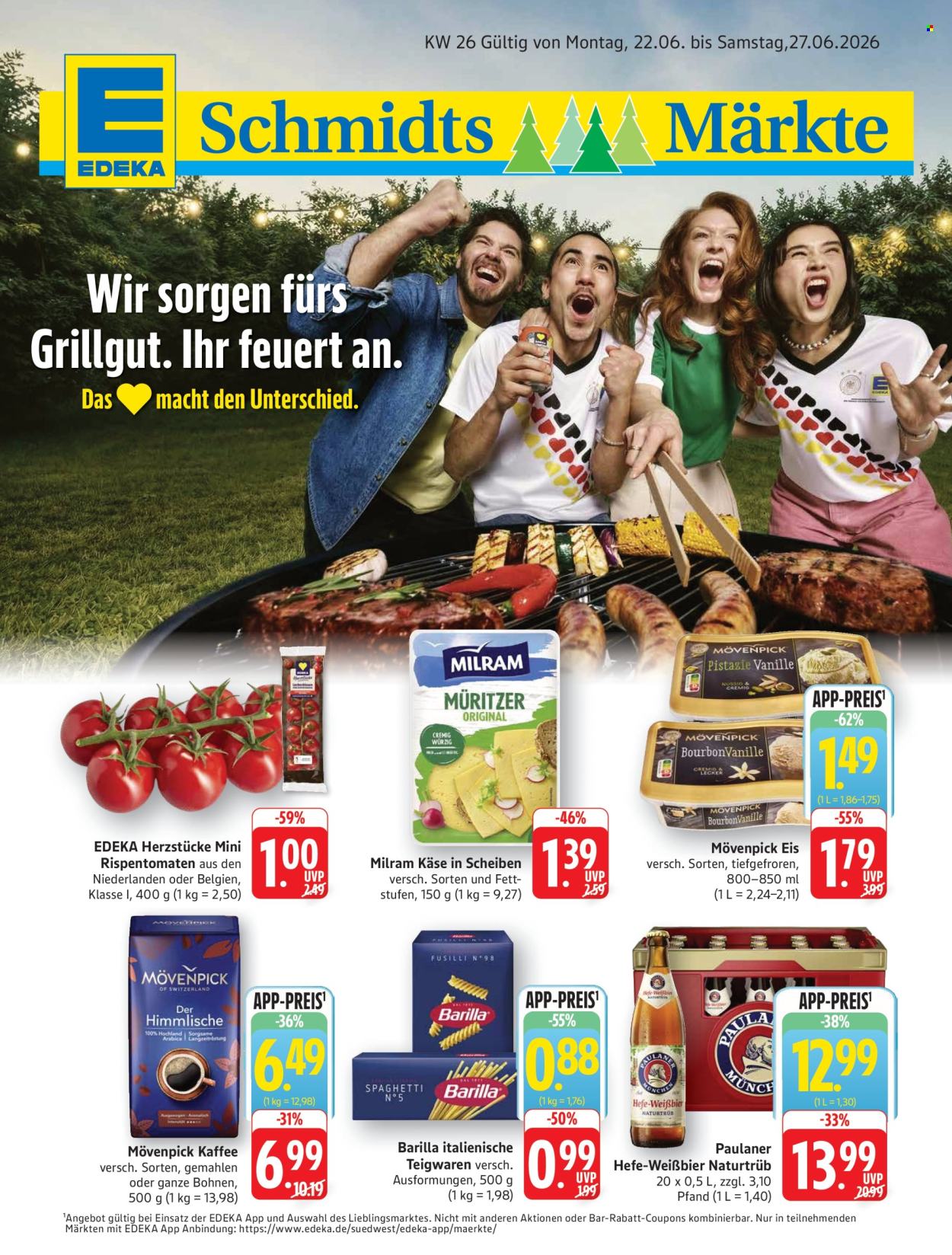 Edeka Prospekte  - 22.06.2026 - 27.06.2026. Seite 1