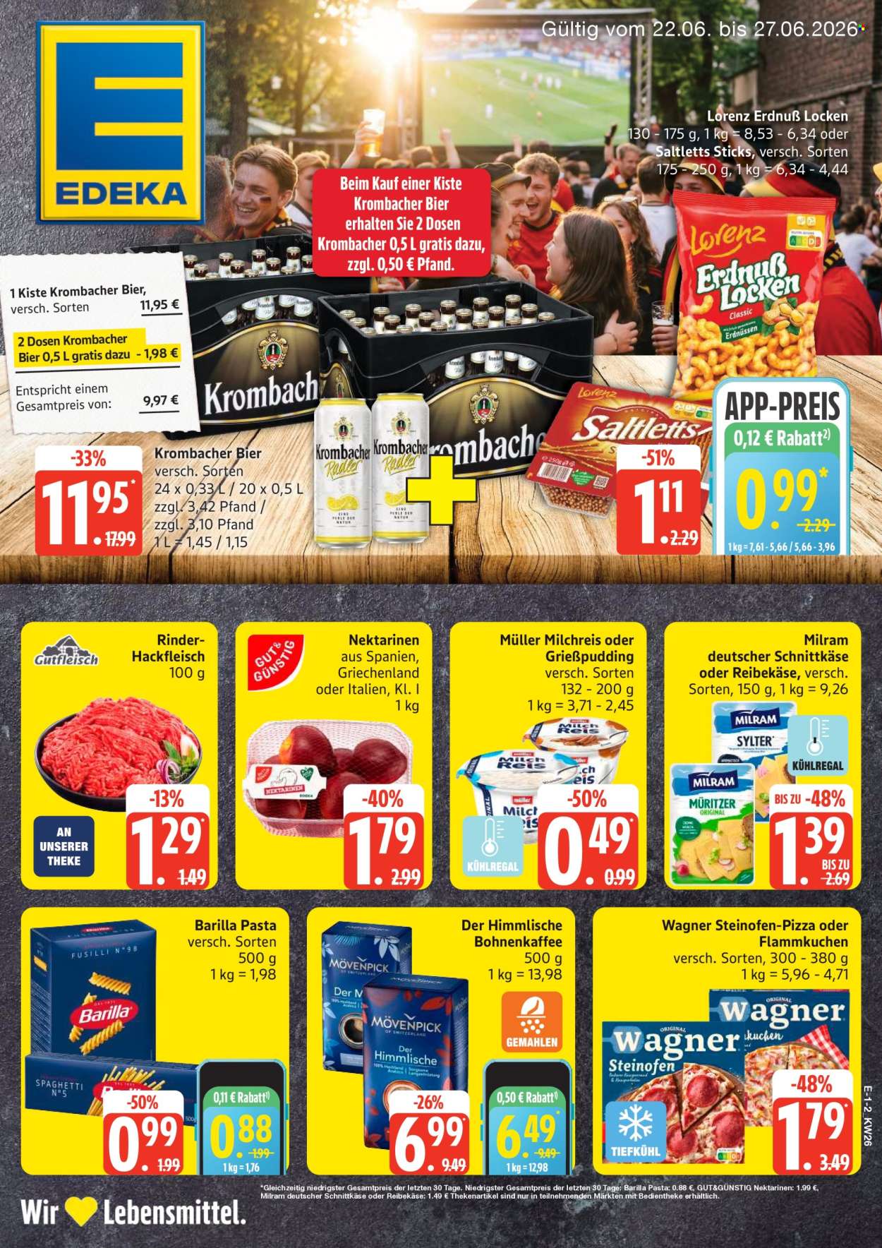 Edeka Prospekte  - 22.06.2026 - 27.06.2026. Seite 1