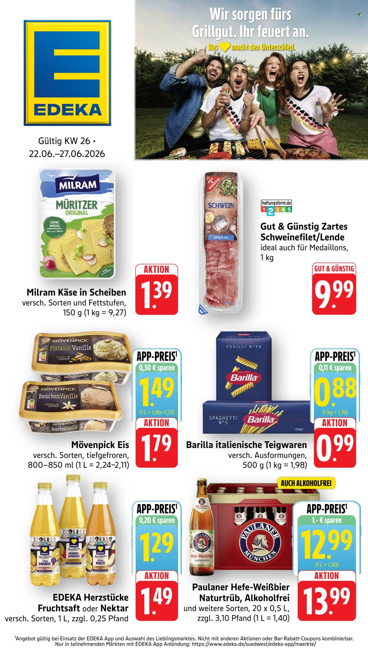 Edeka Prospekte  - 22.06.2026 - 27.06.2026. Seite 1