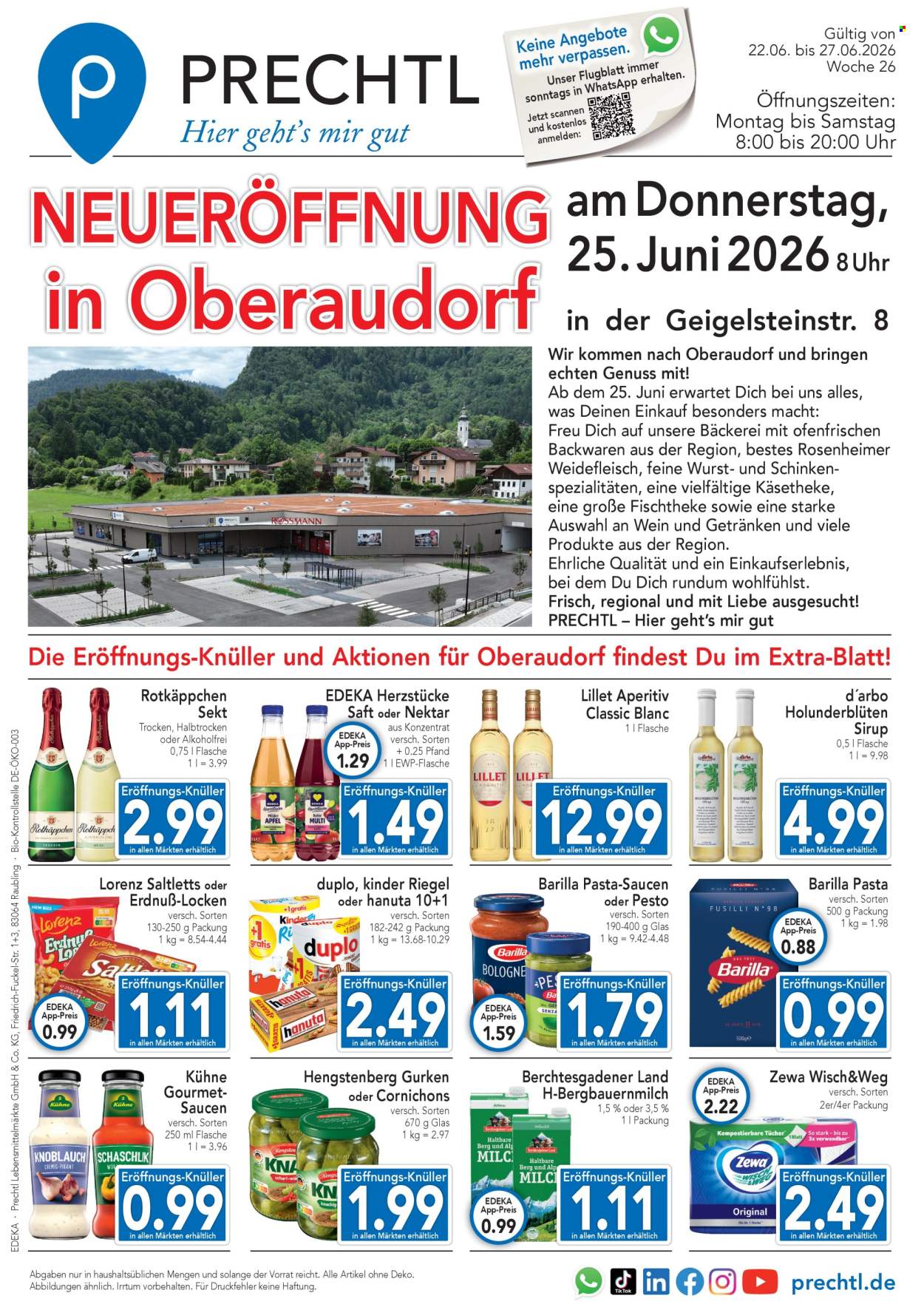 Edeka Prospekte  - 22.06.2026 - 27.06.2026. Seite 1