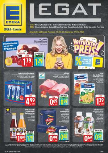 Prospekte Edeka - 22.06.2026 - 27.06.2026.