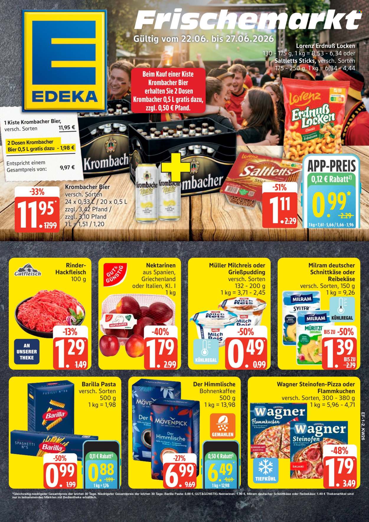 Edeka Prospekte  - 22.06.2026 - 27.06.2026. Seite 1