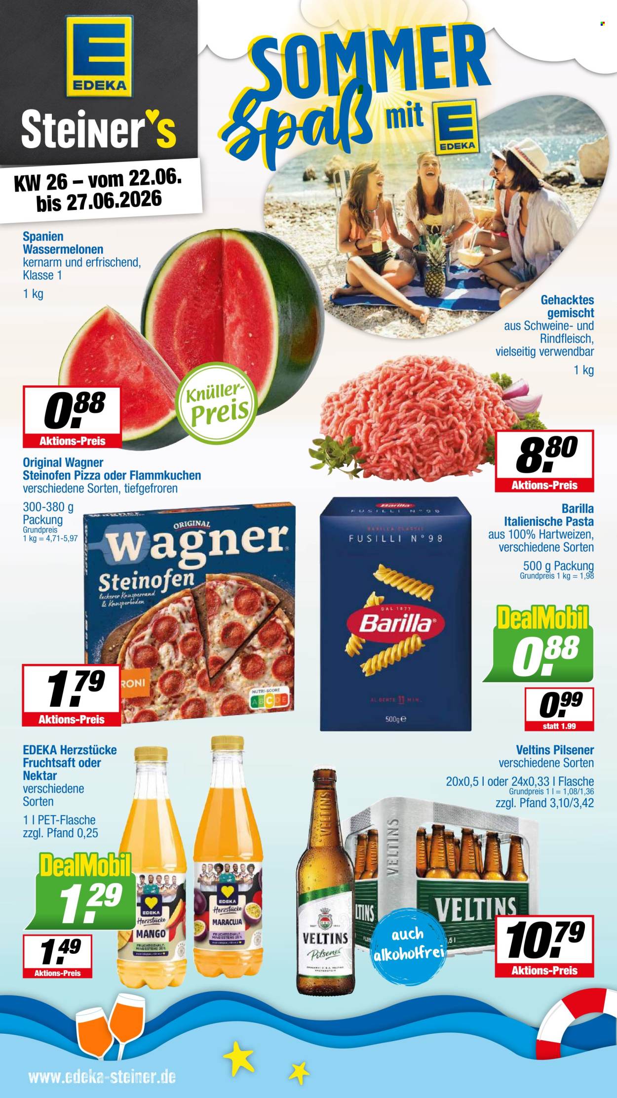 Edeka Prospekte  - 22.06.2026 - 27.06.2026. Seite 1