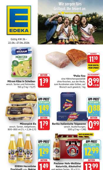Prospekte Edeka - 22.06.2026 - 27.06.2026.