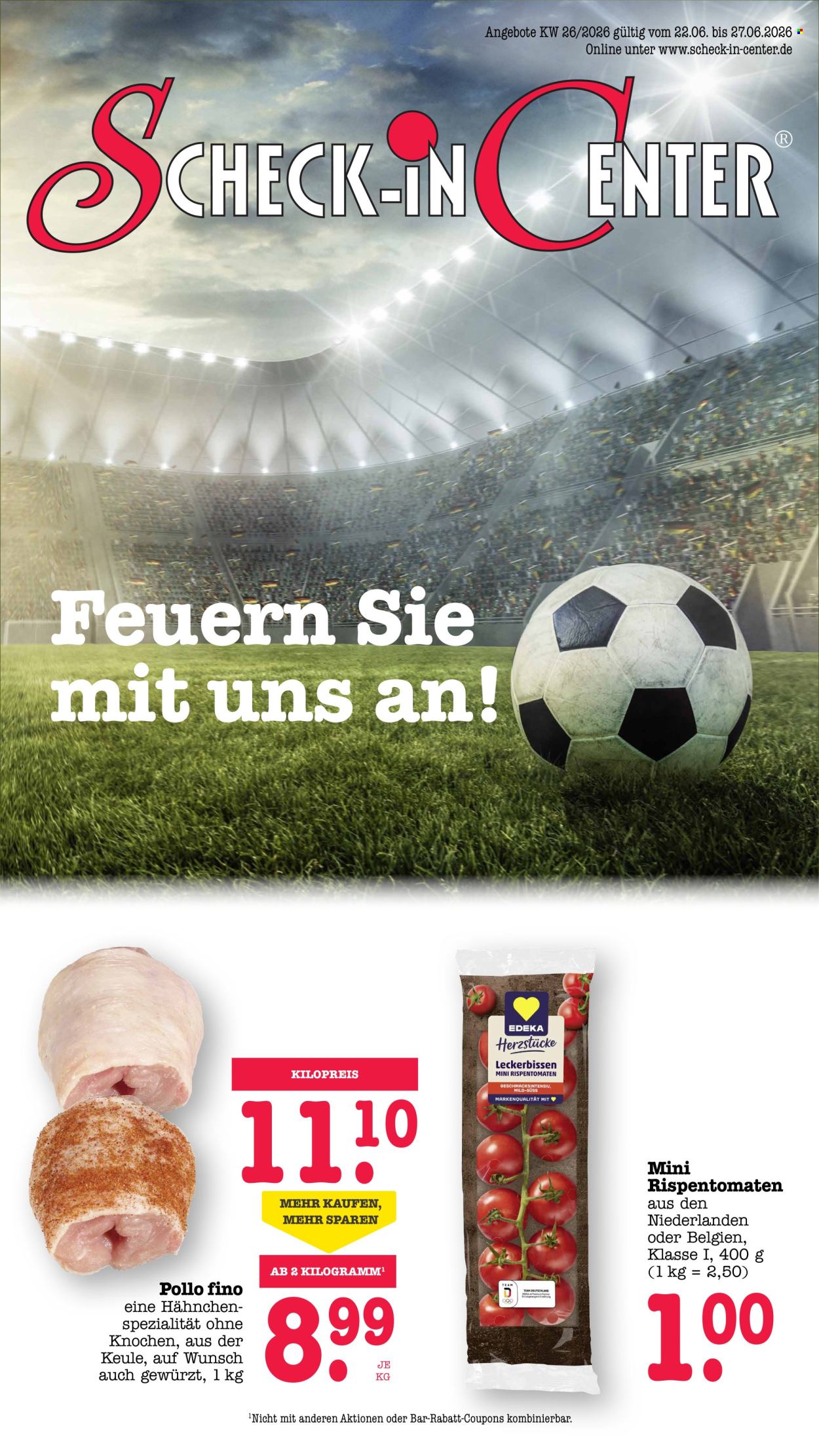 Scheck-in Prospekte  - 22.06.2026 - 27.06.2026. Seite 1