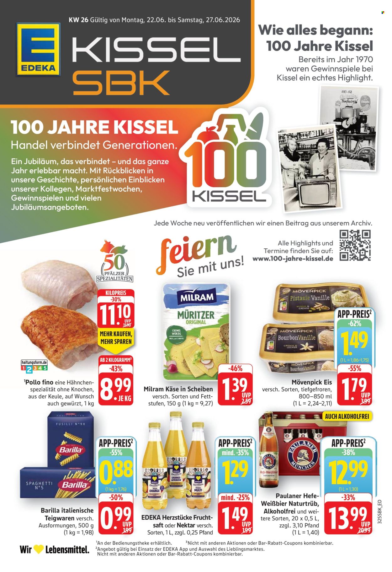 Edeka Prospekte  - 22.06.2026 - 27.06.2026. Seite 1