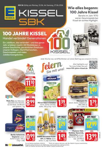 Prospekte Edeka - 22.06.2026 - 27.06.2026.