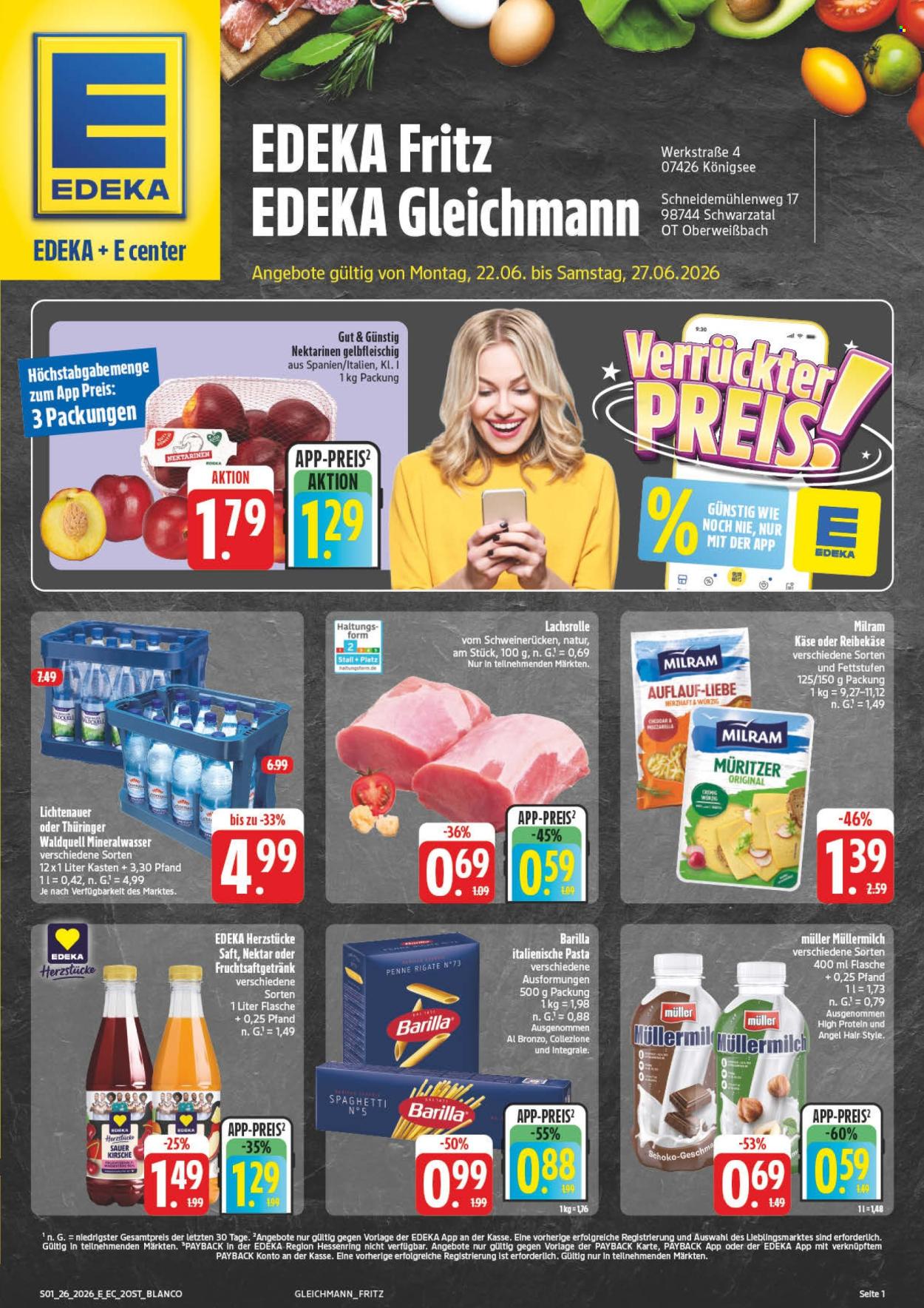 Edeka Prospekte  - 22.06.2026 - 27.06.2026. Seite 1