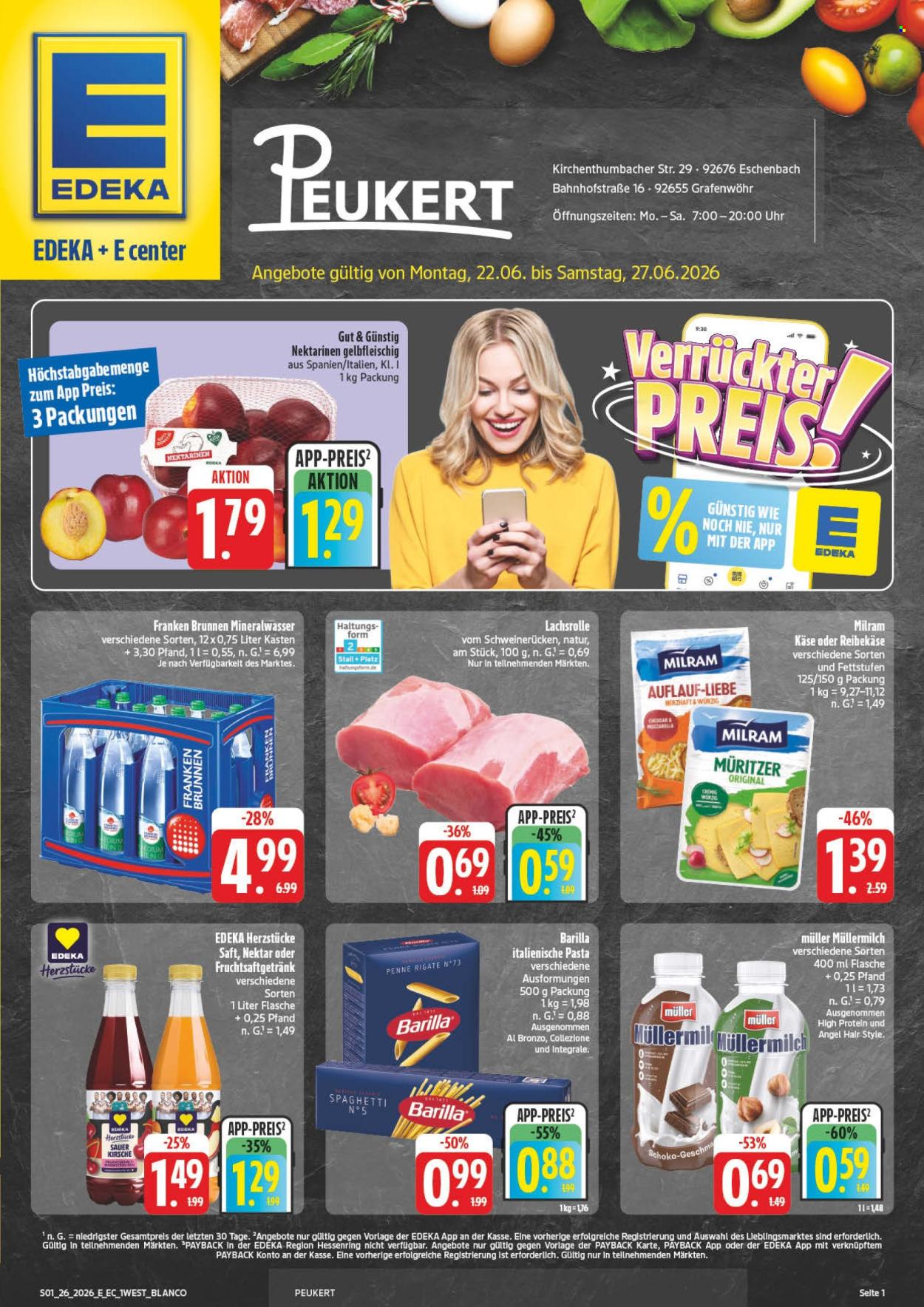 Edeka Prospekte  - 22.06.2026 - 27.06.2026. Seite 1