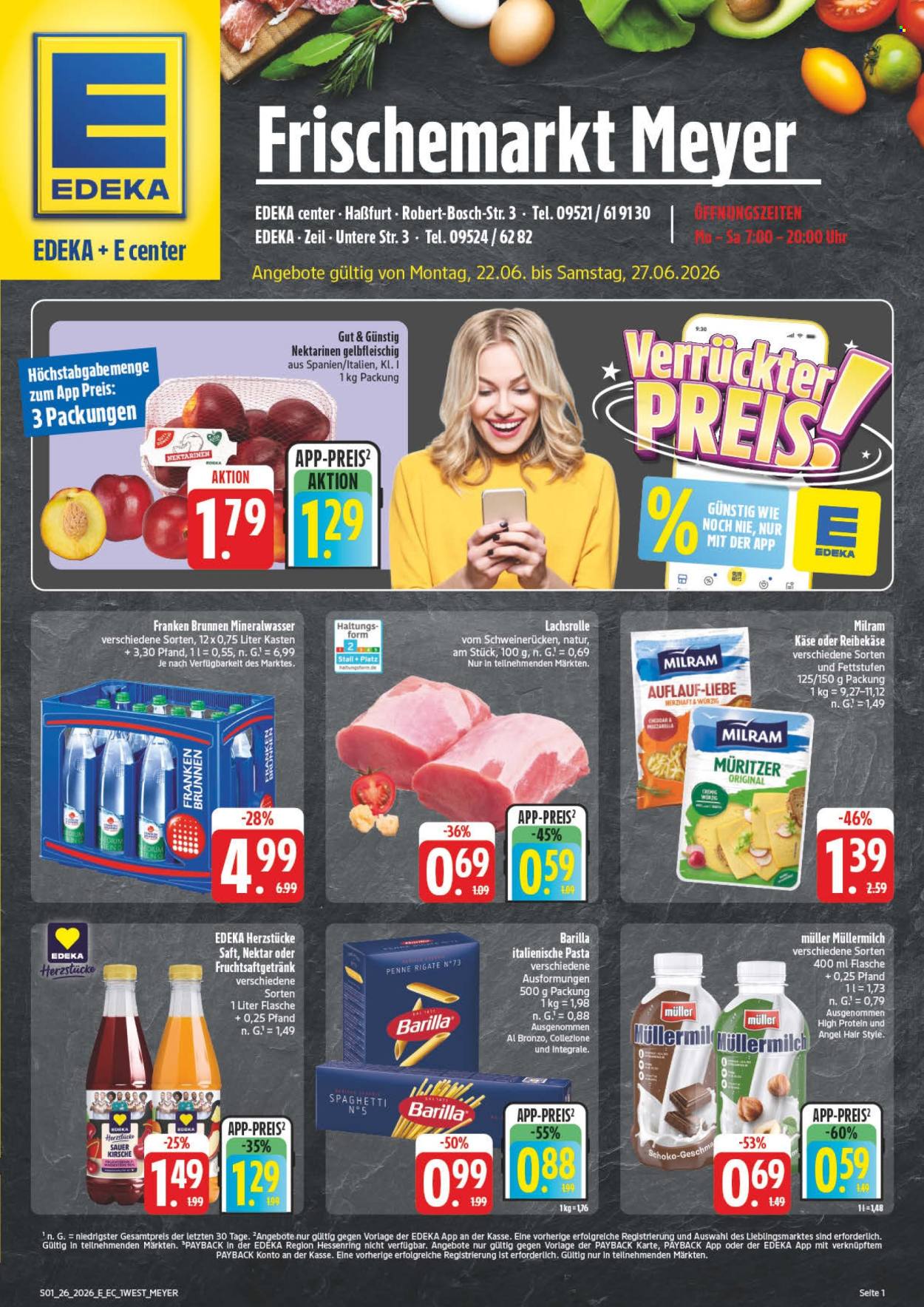 Edeka Prospekte  - 22.06.2026 - 27.06.2026. Seite 1