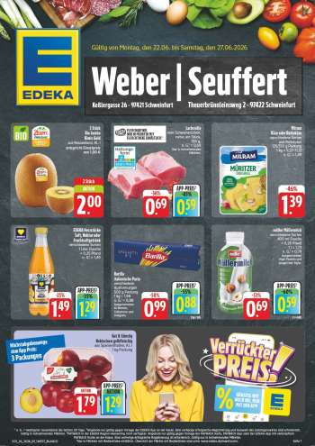 Prospekte Edeka - 22.06.2026 - 27.06.2026.