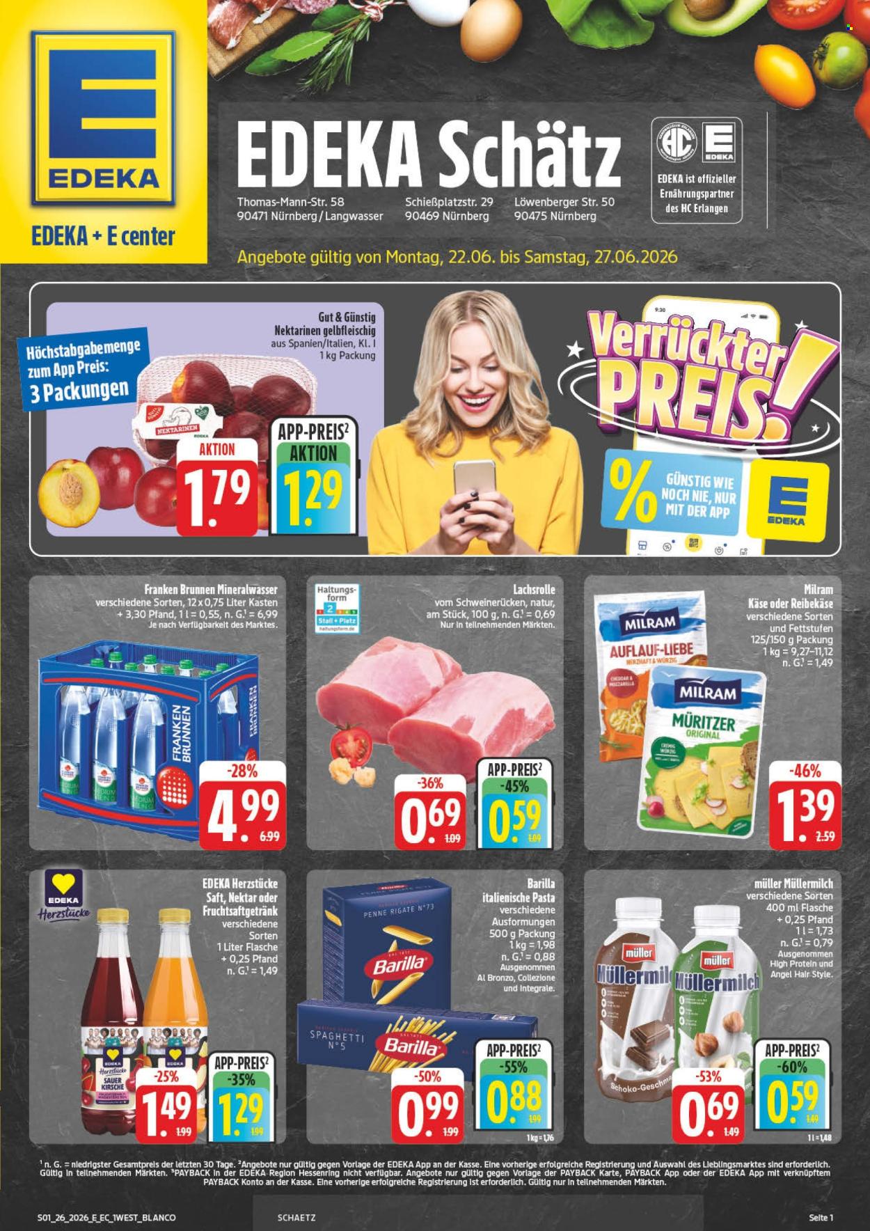 Edeka Prospekte  - 22.06.2026 - 27.06.2026. Seite 1