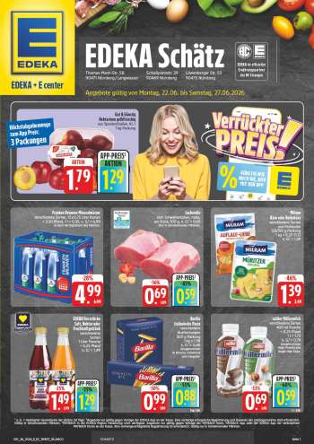 Prospekte Edeka - 22.06.2026 - 27.06.2026.