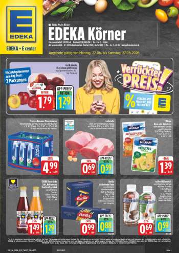 Prospekte Edeka - 22.06.2026 - 27.06.2026.