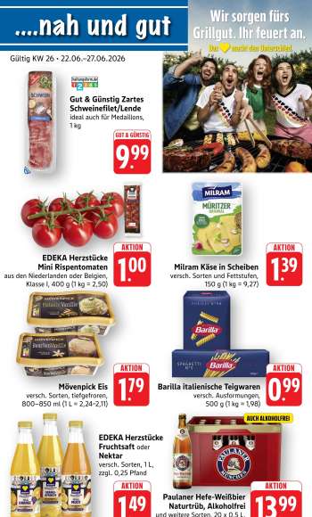 Prospekte Edeka - 22.06.2026 - 27.06.2026.