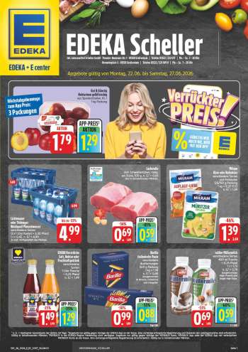 Prospekte Edeka - 22.06.2026 - 27.06.2026.