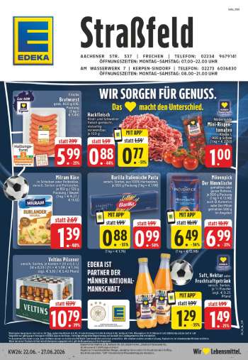 Prospekte Edeka - 22.06.2026 - 27.06.2026.