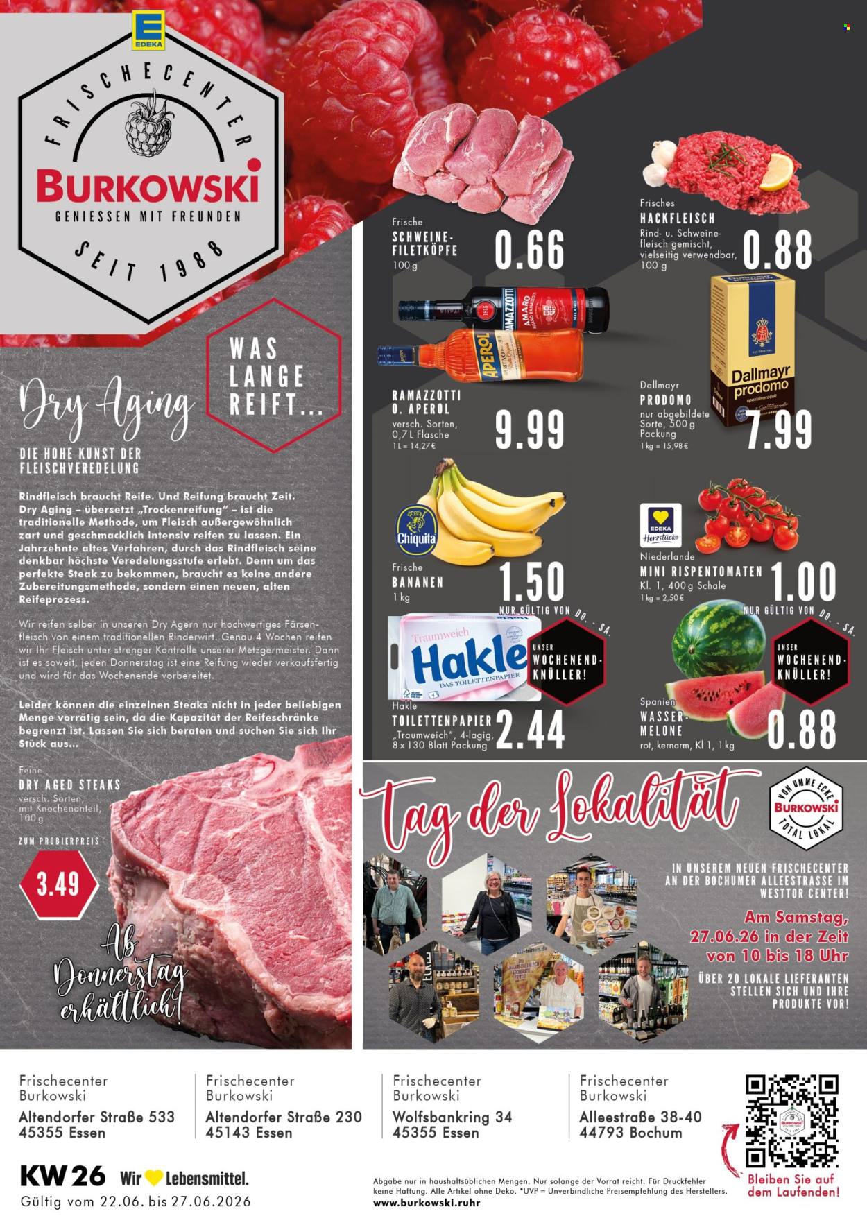 Edeka Prospekte  - 22.06.2026 - 27.06.2026. Seite 1
