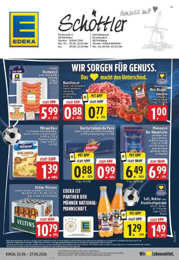Prospekte Edeka - 22.06.2026 - 27.06.2026.