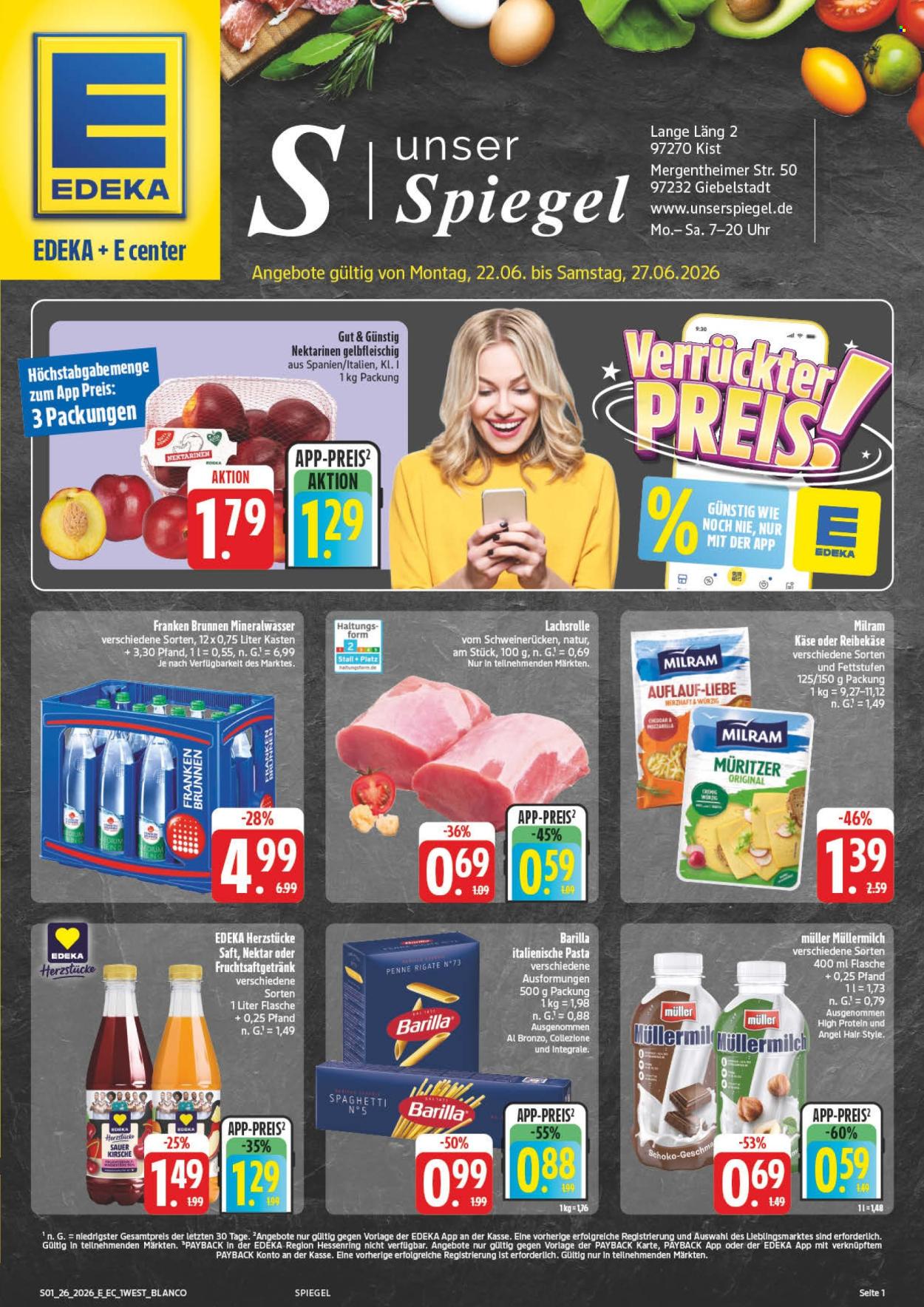Edeka Prospekte  - 22.06.2026 - 27.06.2026. Seite 1