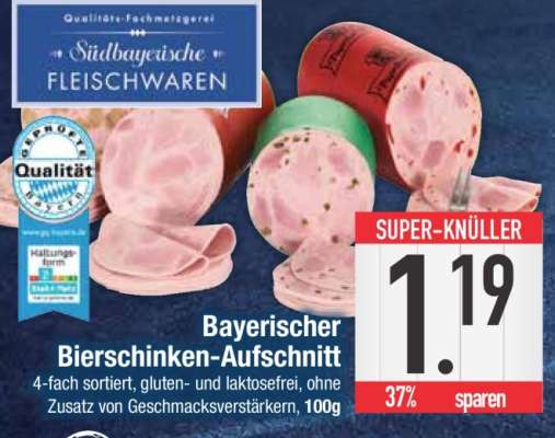 Bayerischer Bierschinken-Aufschnitt