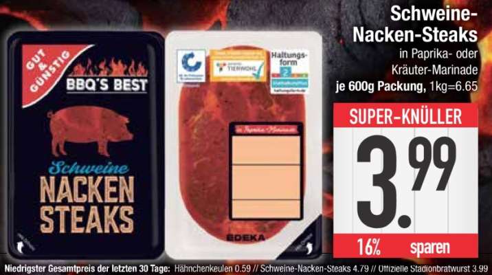 Schweine- Nacken- steaks