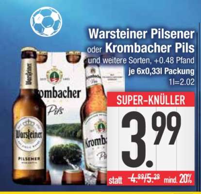 Warsteiner Pilsener oder Krombacher Pils
