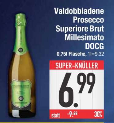Valdobbiadene Prosecco Superiore Brut Millesimato DOCG