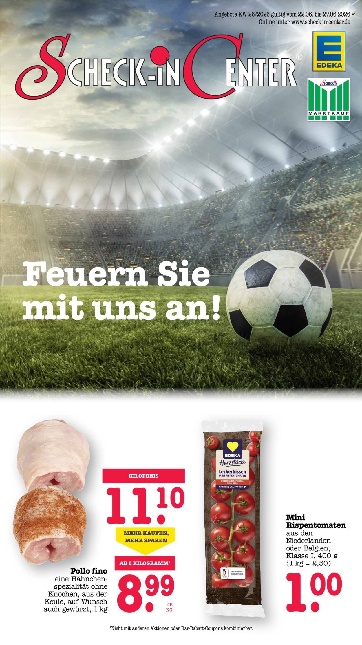 Scheck-in Prospekte  - 22.06.2026 - 27.06.2026. Seite 1