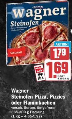 Wagner Steinofen Pizza, Pizzies oder Flammkuchen