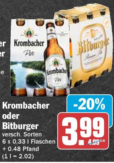 Krombacher oder Bitburger