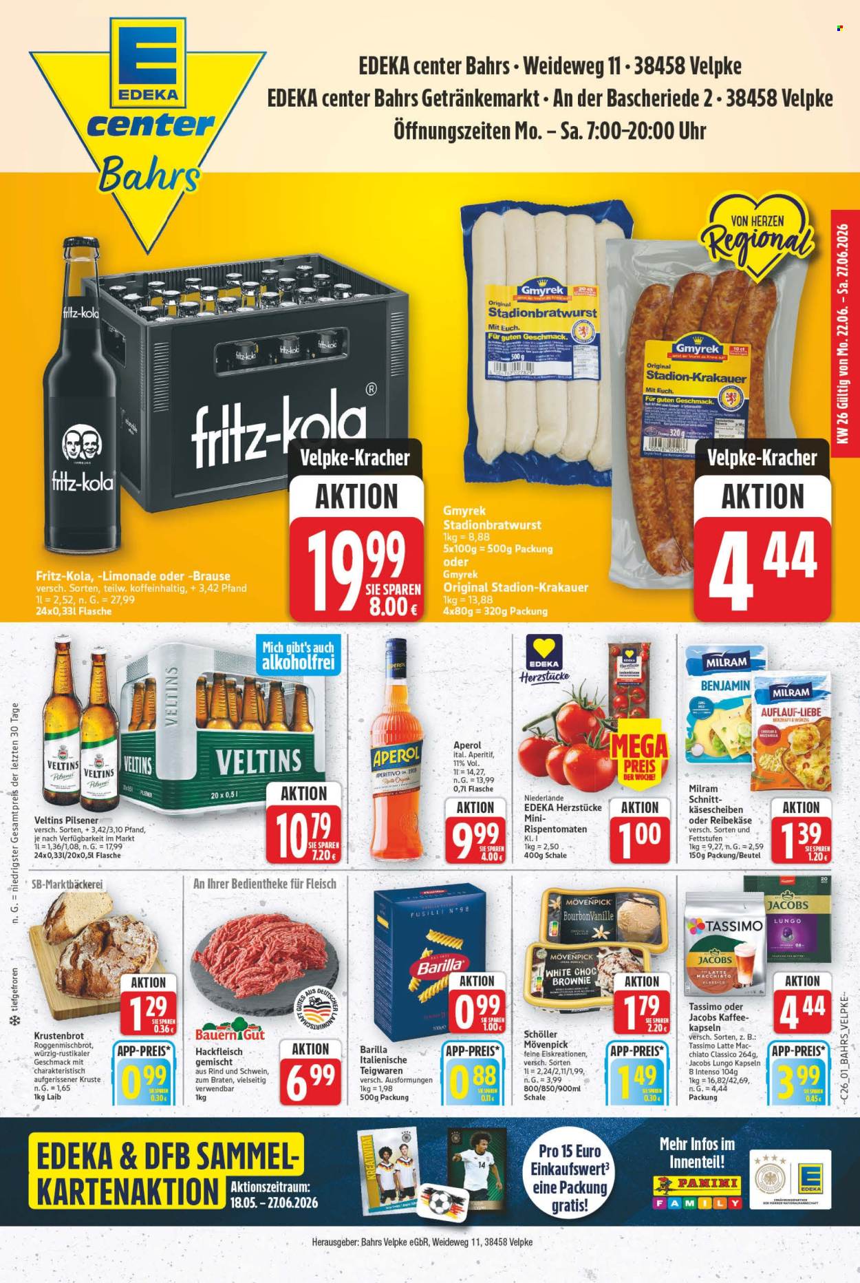 E center Prospekte  - 22.06.2026 - 27.06.2026. Seite 1