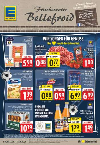 Prospekte Edeka - 22.06.2026 - 27.06.2026.
