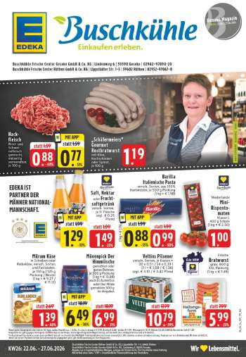 Prospekte Edeka - 22.06.2026 - 27.06.2026.