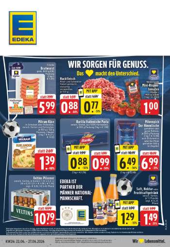 Prospekte Edeka - 22.06.2026 - 27.06.2026.