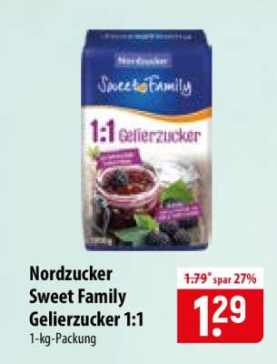 Nordzucker Sweet Family Gelierzucker 1:1